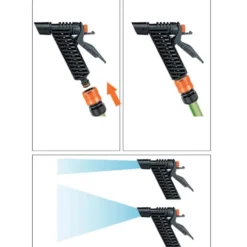 Lancia a pistola CLABER 8966 getto regolabile per tubo giardino