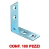 Lastrine staffette ad angolo zincate 4 fori cm.10 x 10 cf.100 pz.