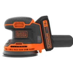 Levigatrice rotorbitale a batteria 18V 1,5Ah mm.125 BLACK+DECKER BDCROS18
