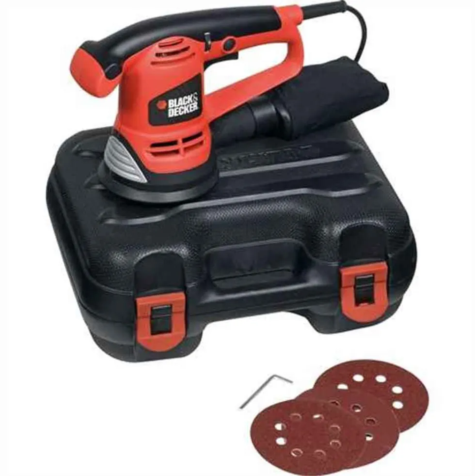 Levigatrice rotorbitale BLACK+DECKER KA191EK 480W mm.125 con valigetta
