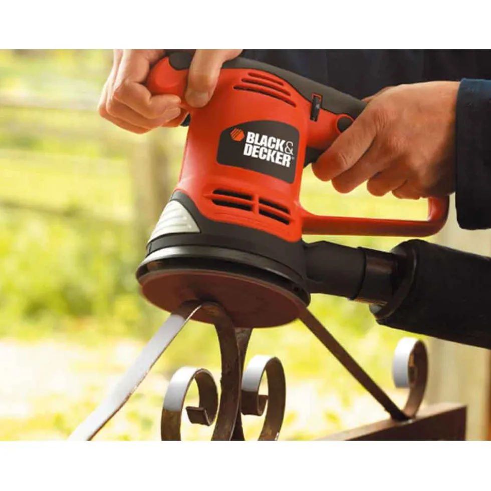 Levigatrice rotorbitale BLACK+DECKER KA191EK 480W mm.125 con valigetta