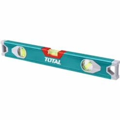 Livella in alluminio a 3 bolle con terminali in gomma cm.40 TOTTMT24016