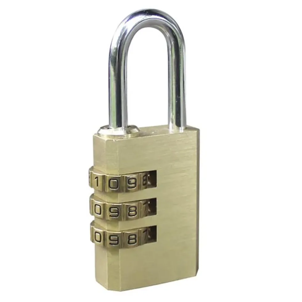 Lucchetto con combinazione ad arco mm.40 ottone IBFM 2240CC