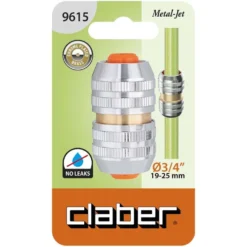 Manicotto raccordo riparatore CLABER 9615 METAL-JET per tubi da 3/4"