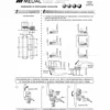 Maniglia con chiusura a tavellino nera RAL9005 reversibile