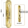 Maniglia cremonese mod. GOCCIA oro lucido con perni