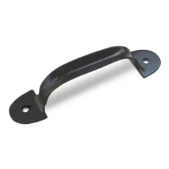 Maniglia in metallo stampato da avvitare mm.135 nera IBFM 071