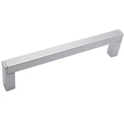 Maniglia in zama per mobili mod. tubolare mm.128 cromo perla ITALMETAL