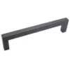Maniglia in zama per mobili mod. tubolare mm.128 nero opaco ITALMETAL