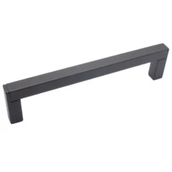 Maniglia in zama per mobili mod. tubolare mm.128 nero opaco ITALMETAL