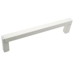 Maniglia in zama per mobili mod. tubolare mm.128 bianco opaco ITALMETAL