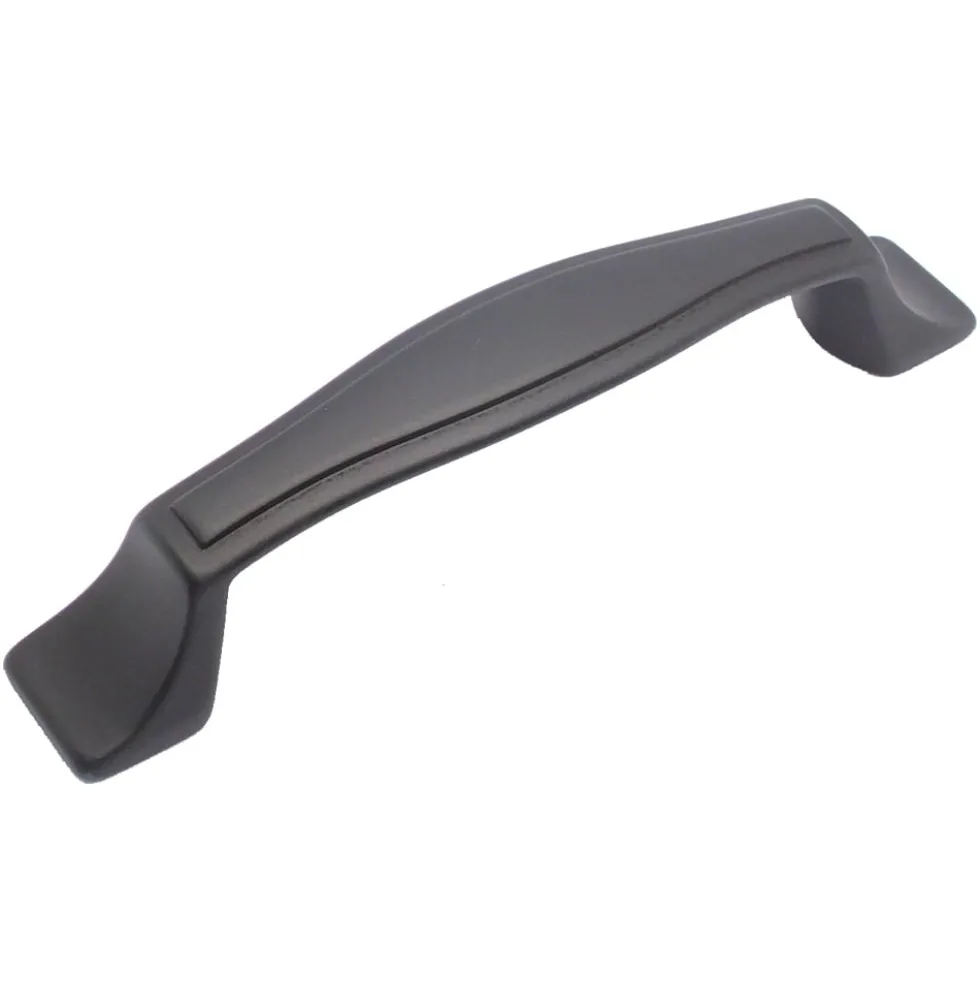 Maniglia per mobili stile industrial mm.128 nero opaco ITALMETAL