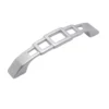 Maniglia per mobili stile moderno con intagli quadri mm.96 cromo perla ITALMETAL
