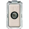 MARLANVIL 7058 VENUS Presa tv coassiale f. passante dm.9,5 mm. compatibile BTICINO MAGIC