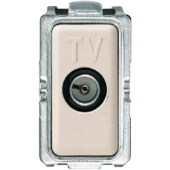 MARLANVIL 7058 VENUS Presa tv coassiale f. passante dm.9,5 mm. compatibile BTICINO MAGIC