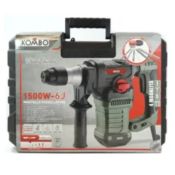 Martello tassellatore demolitore sds-plus KOMBO KO600XXL 1500W 6J con valigetta e accessori