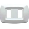 MASTER MD102 Placca coprinterruttori modì BIANCA 2 posti compatibile BTICINO MAGIC