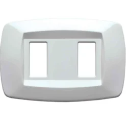MASTER MD102 Placca coprinterruttori modì BIANCA 2 posti compatibile BTICINO MAGIC