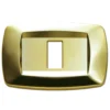 MASTER MD211 Placca coprinterruttori modì OTTONE LUCIDO 1 posto compatibile BTICINO MAGIC
