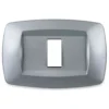 MASTER MD251 Placca coprinterruttori modì TITANIO 1 posto compatibile BTICINO MAGIC