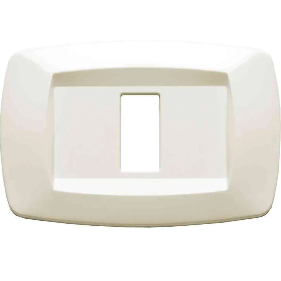 MASTER MD281 Placca coprinterruttori modì AVORIO 1 posto compatibile BTICINO MAGIC