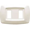 MASTER MD282 Placca coprinterruttori modì AVORIO 2 posti compatibile BTICINO MAGIC