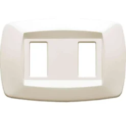 MASTER MD282 Placca coprinterruttori modì AVORIO 2 posti compatibile BTICINO MAGIC