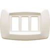 MASTER MD283 Placca coprinterruttori modì AVORIO 3 posti compatibile BTICINO MAGIC