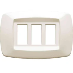 MASTER MD283 Placca coprinterruttori modì AVORIO 3 posti compatibile BTICINO MAGIC