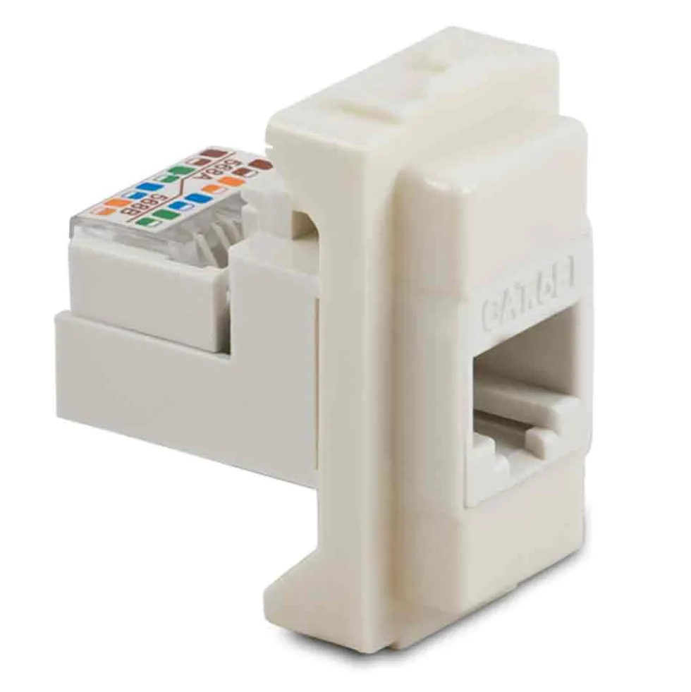 MASTER 6096 Presa di rete internet RJ45 plug 8-8 cat.5E UTP compatibile BTICINO MAGIC