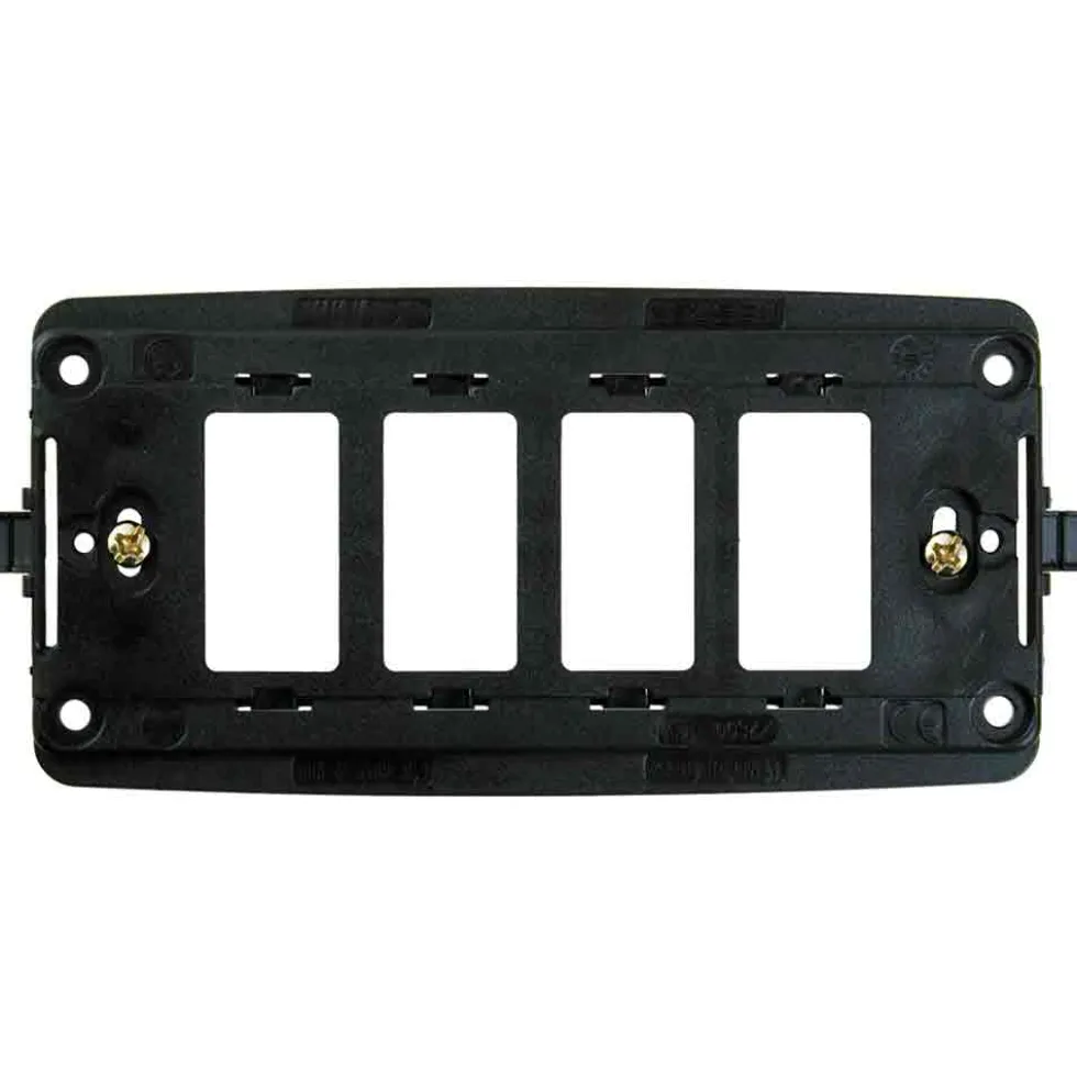 MASTER 00367 Supporto 4 posti c/viti compatibile BTICINO MAGIC