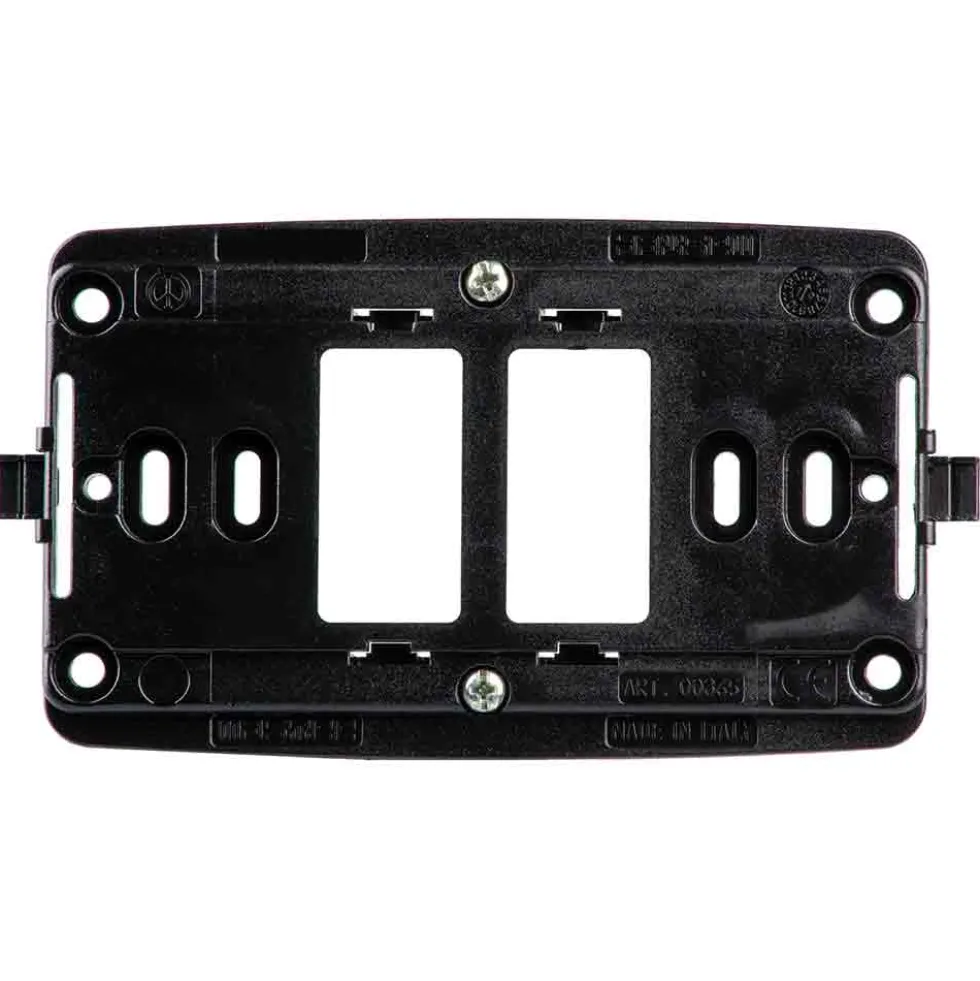 MASTER 00365 Supporto 2 posti per scatola tonda compatibile BTICINO MAGIC