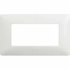 MATIX AM4804BBN Placca 4 moduli bianca