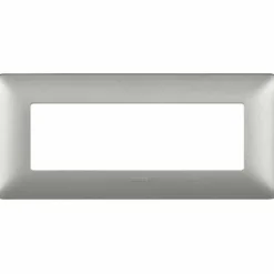 MATIX AM4806MSL Placca 6 moduli silver