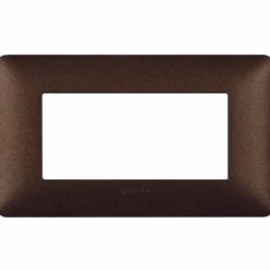 MATIX AM4804TGG Placca 4 moduli marrone caffè