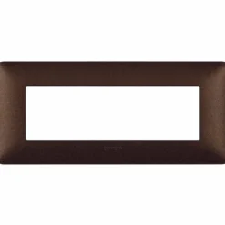 MATIX AM4806TGG Placca 6 moduli marrone caffè