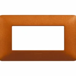 MATIX AM4804TRT Placca 4 moduli rosso terra