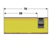 Mezzo cilindro ovale mm.76 (60-16) per maniglioni antipanico