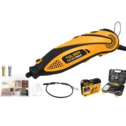 Mini smerigliatrice utensile multiuso elettrico tipo DREMEL 130W con 108 accessori TOLSEN 79555