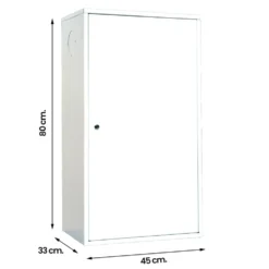 Mobile copricaldaia copriscaldino plus di alta qualità cm.45 x 33 x 80h in lamiera bianca