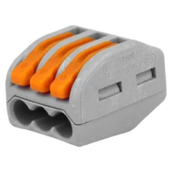 Morsetto rapido a leva 3 poli cf.6 pz.