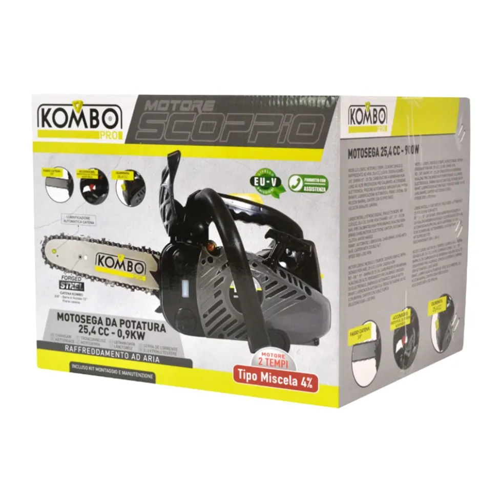 Motosega a scoppio da potatura 25cc 22,5 cm. KOMBO SCOP003