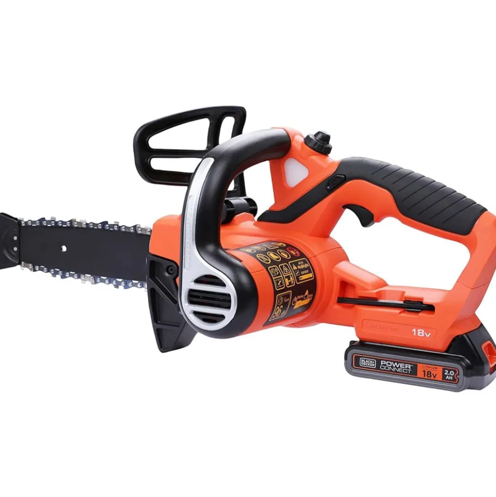 Motosega elettrico a batteria 18V 2Ah BLACK+DECKER GKC1820L20 barra cm.20 elettrosega a batteria