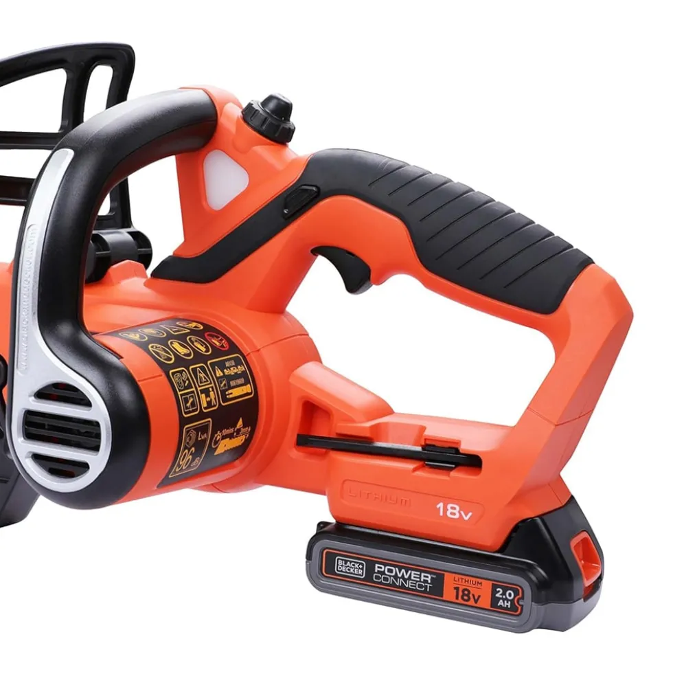 Motosega elettrico a batteria 18V 2Ah BLACK+DECKER GKC1820L20 barra cm.20 elettrosega a batteria