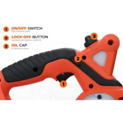 Motosega elettrico a batteria 18V 2Ah BLACK+DECKER GKC1820L20 barra cm.20 elettrosega a batteria
