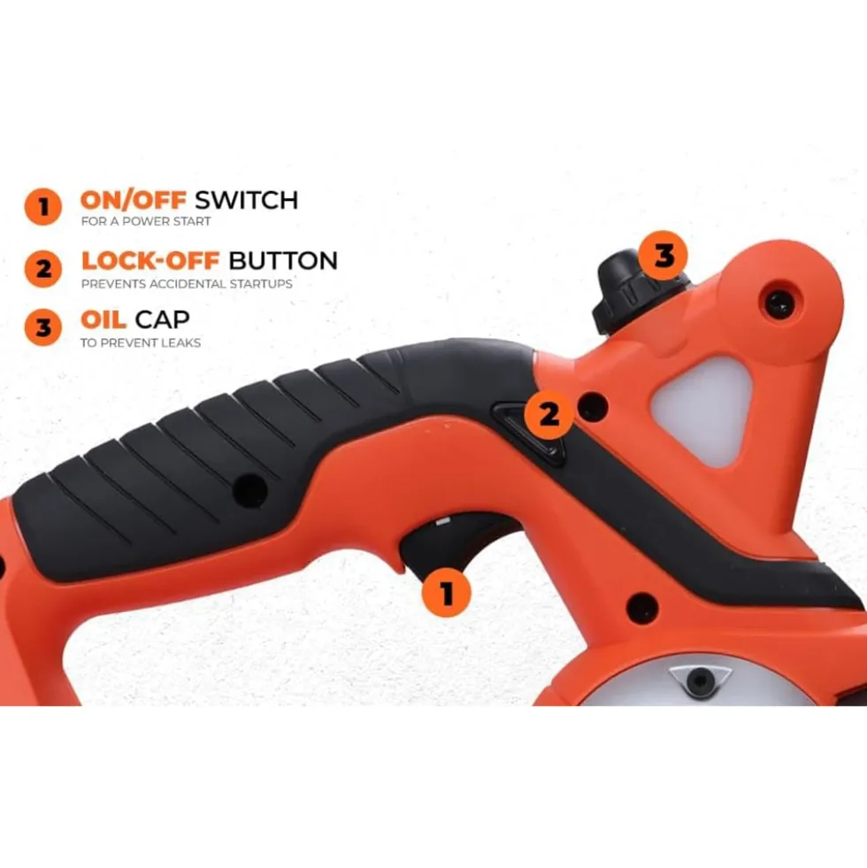 Motosega elettrico a batteria 18V 2Ah BLACK+DECKER GKC1820L20 barra cm.20 elettrosega a batteria