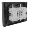Multipresa universale ad incasso da parete QUADRA 4 prese bipasso schuko bianca ELECTRALINE 22105