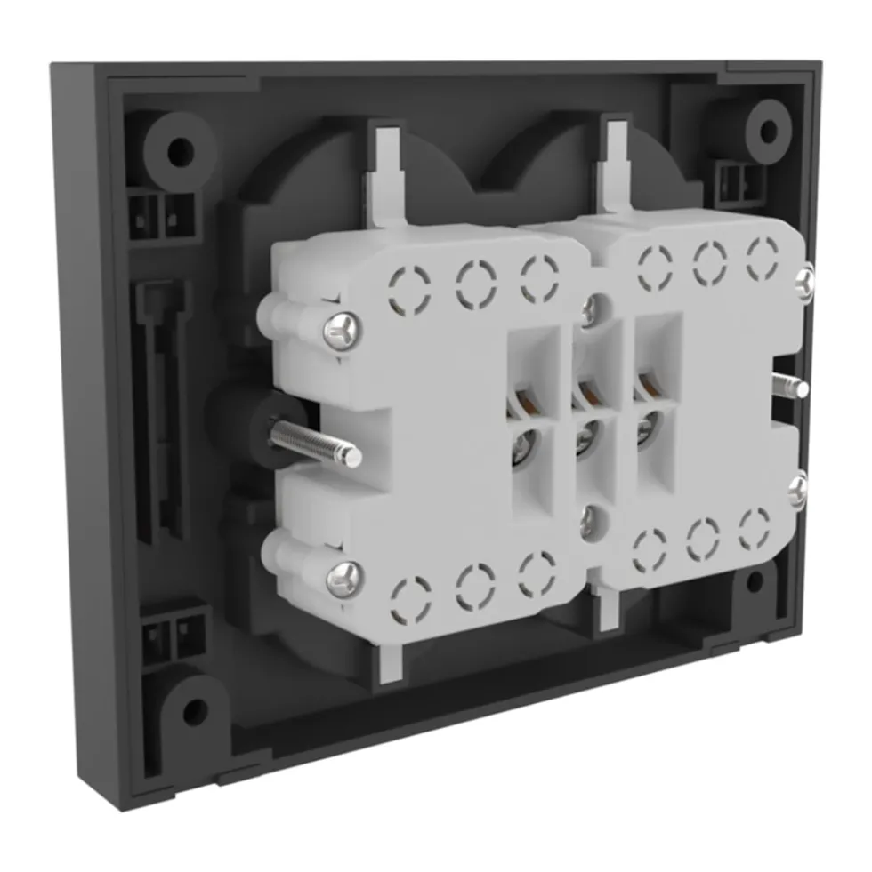 Multipresa universale ad incasso da parete QUADRA 4 prese bipasso schuko bianca ELECTRALINE 22105