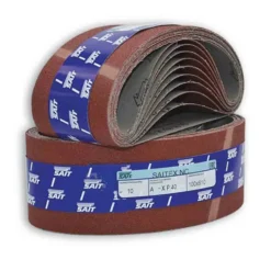 Nastro abrasivo su tela SAIT mm.75 x 533 NC-SAITEX A-X varie grane per levigatrici a nastro