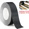 Nastro antiscivolo adesivo nero rotolo mm.25 x 18 mt. nastro antisdrucciolo universale